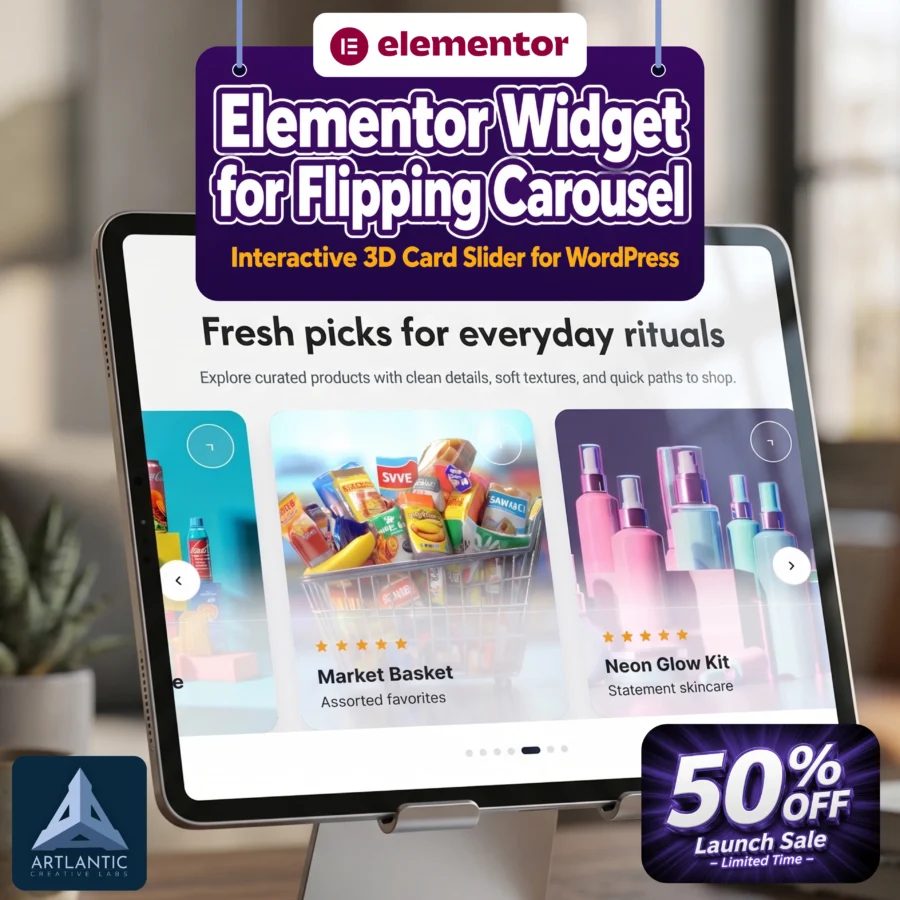 Elementor Widget for Flipping Carousel