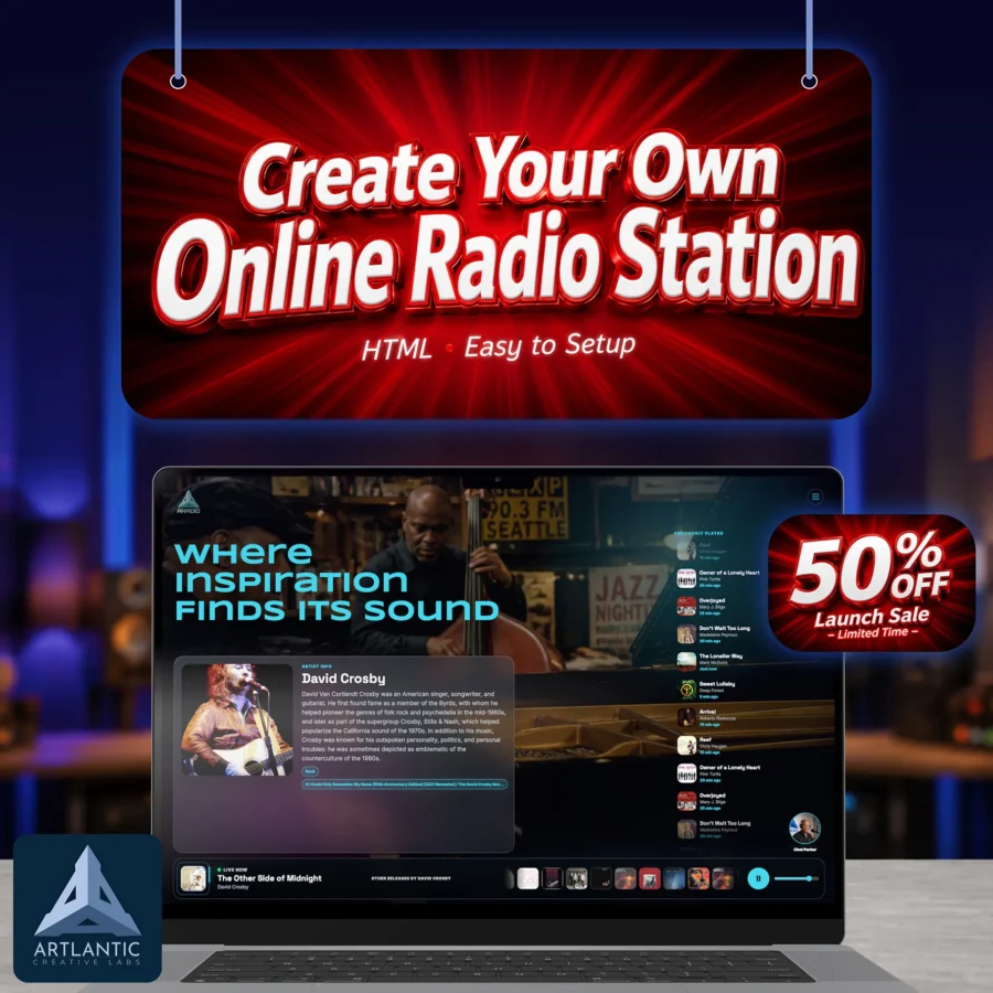 Artlantic Radio – Create Your Own Online Radio Station