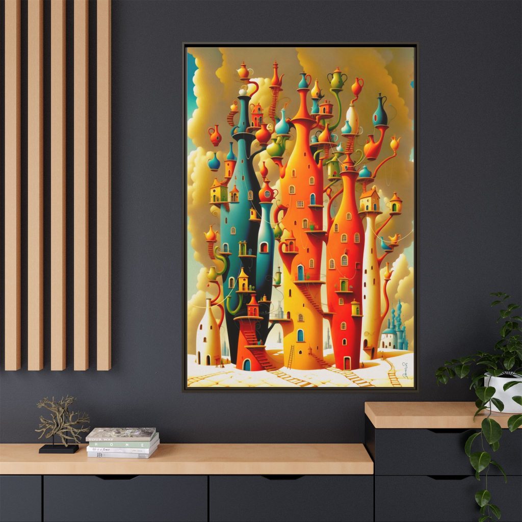 Connections – Matte Canvas Print (Framed)