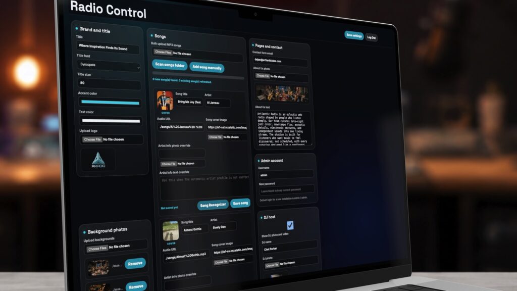 Artlantic Radio – Create Your Own Online Radio Station